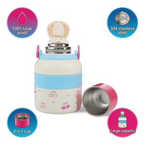 Botella de Agua Infantil Northfox de 800 ml, de Acero Inoxidable, Aislada al Vacío, con Tapa de Vaso, a Prueba de Fugas, Libre de BPA, para la Escuela - Product Image 1