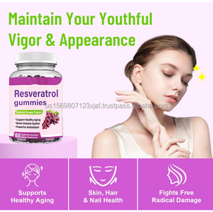 Oem Nad Resveratrol Gummies Skin Whitteing Suplemento alimenticio 1200mg Resveratrol Gummies - Product Image 4