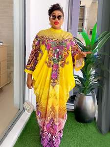 Robe personnalisée grande taille à imprimé ample <span class=keywords><strong>Boubou</strong></span> de couleur à imprimé ample pour femmes enceintes - Product Image 5