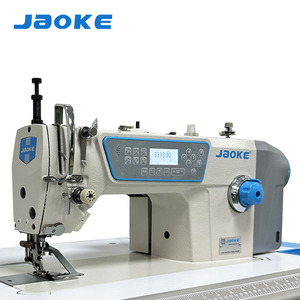 Machine à coudre industrielle point noué haute vitesse automatique avec moteur, construction robuste, entraînement différentiel, fonction de rassemblement de dentelle et synchronisation - Product Image 1