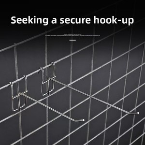 Retail Store Metal Steel Slatwall Security Hanging Display Pegboard <b>Hooks</b> for Hang Goods - Product Image 3