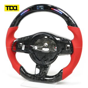 พวงมาลัยคาร์บอนไฟเบอร์แท้ TDD พร้อมไฟ LED สำหรับ Jaguar F-type - Product Image 2