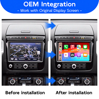 Kit d'interface de décodeur sans fil Apple CarPlay Android Auto pour VW Touareg RCD550/RNS850, mise à niveau pour Volkswagen 2010-2018