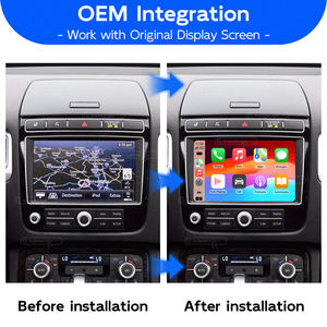Kit d'interface de décodeur sans fil Apple CarPlay Android Auto pour <span class=keywords><strong>VW</strong></span> Touareg RCD550/RNS850, mise à niveau pour Volkswagen 2010-2018 - Product Image 2
