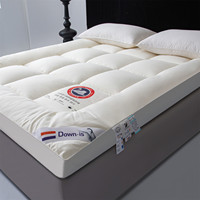 Düz renk ikiz kral yatak Topper yumuşak ve rahat ekstra kalın 100% Polyester kaymaz kalın yatak