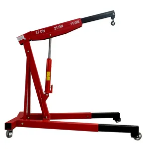 JRS Heavy Duty Strong 2 Ton Folding Fixed Type Electric Folding Engine Crane 2T Shop Crane With Engine Stand