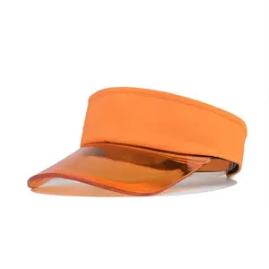 Однотонная пляжная Солнцезащитная шляпа на заказ с защитой от УФ-лучей и пластиковым козырьком для женщин