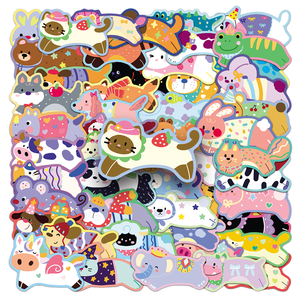 Pegatinas troqueladas de dibujos animados - Calcomanías de vinilo impermeables <span class=keywords><strong>para</strong></span> regalos, diarios, manualidades infantiles y proyectos de bricolaje - Product Image 1