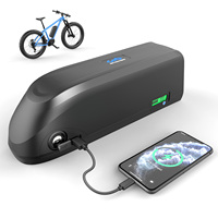 Baterai Sepeda Listrik Desain Baru 48v 52v 17.5ah 20ah Casing Baterai Ebike Downtube