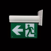 CR-7008 Acrylique Bord Allumé Signe de Sortie de Secours MENÉ Automatique de la Lumière Montée par Surface de Mur Vert Ni-cd Batterie 2 Ans 3W UL