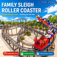 Montagnes russes sur le thème de Noël certifiées CE IAAPA pour enfants, manèges de parc d'attractions à vendre