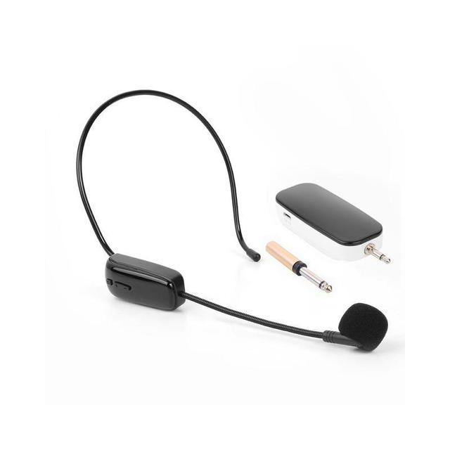 K31 UHF 2-in-1 Handheld Wireless Microphone Headset 30M Range Volume Amplifier Plastic Lapel Style for Speech Teaching