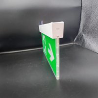 Panneau de signalisation de sortie lumineux à bords éclairés, motif Homme qui court, simple ou double face, 220-240V, IP20, signalisation d'urgence incendie pour lieux humides