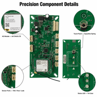 Placa de Control PCBA Personalizada para Purificador de Agua RO |   MCU de Monitoreo de Flujo TDS para IoT 4G |   Fábrica ODM OEM
