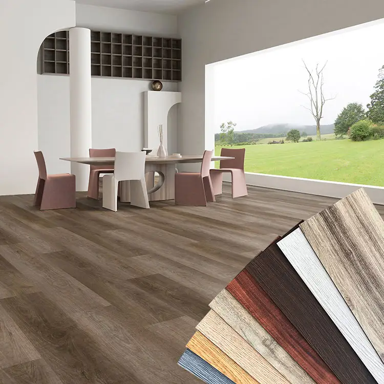 3d wood texture 2mm pvc wood grain floor self adhesive tiles peel and stick vinyl plank flooring