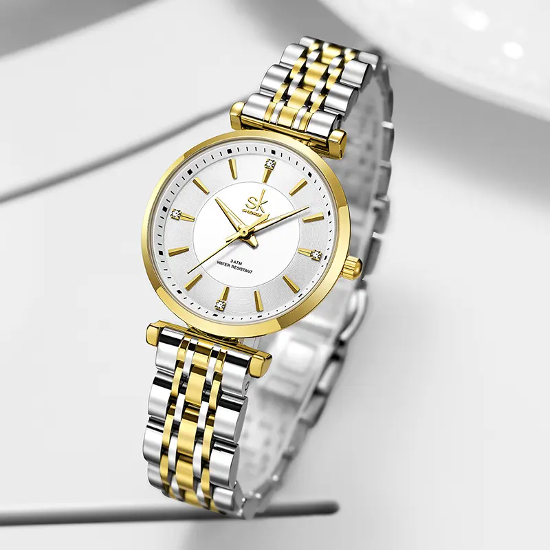 Orologi impermeabili in acciaio inossidabile regalo di moda per signore orologi firmati per donne moderne