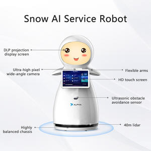 <span class=keywords><strong>Robot</strong></span> de service de neige pour centres commerciaux Assistant de réception de guidage interactif <span class=keywords><strong>Robot</strong></span> à écran tactile intelligent avec reconnaissance vocale - Product Image 4