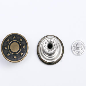 Personnalisé gravé marque acier inoxydable cuivre fer laiton métal argent Rivet et Denim vêtements veste Jean bouton pour Jeans Denim - Product Image 1