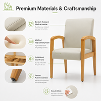 Chaise d'attente modulaire professionnelle pour hôpital avec structure en bois de frêne importé et revêtement en cuir antibactérien pour hall de clinique