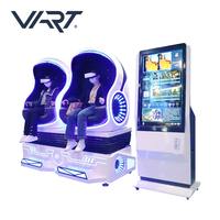 Machine de simulateur de jeu VART VR 2022, Double siège, simulateur 9Dvr 9D, chaise oeuf de réalité virtuelle