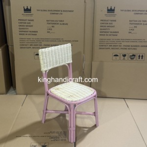 Chaises d'enfants en rotin faites à la main en gros, sièges en osier naturel pour enfants pour la location et la décoration d'événements de mariage - Product Image 5