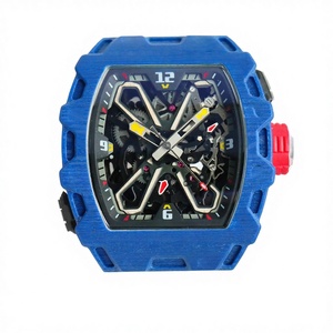 RM35-03 Boîtier Tonneau à Design Creux en Fibre de Carbone et Caoutchouc, Verre Saphir 20mm, Montre de Luxe pour Homme de Haute Qualité, Vente Chaude - Product Image 2