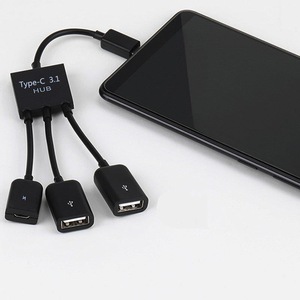 One-to-Three Custom-Length Logo OTG with <strong>USB</strong> 2.0 <strong>Interface</strong> OEM Processing Solutions Stock <strong>USB</strong> Hub - Product Image 5