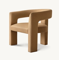 INES espace de vie tissu chaise de café simple salle à manger accoudoir chaise cuisine tapisserie d'ameublement canapé chaise usine meubles personnalisés