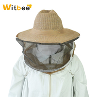 Chapeau de protection apiculteur nouveau style en coton avec voile, pour usage agricole, Witbee marron, garantie 1 an - Vente chaude