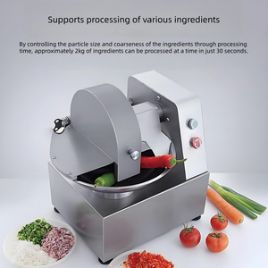 Hachoir à viande commercial automatique pour bœuf et porc, machine de découpe à bol pour usage agricole et en restauration, idéal pour les saucisses chili, les boulettes et les boules de viande. - Product Image 1
