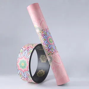 ABS + Set roda <span class=keywords><strong>Yoga</strong></span> Fitness rumah uniseks, roda pijat untuk latihan meredakan sakit punggung termasuk <span class=keywords><strong>Yoga</strong></span> dan efektif nyaman - Product Image 1