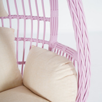 Chaise balançoire pour enfants en forme d'œuf d'Europe du Nord chaises suspendues simples pour patio extérieur