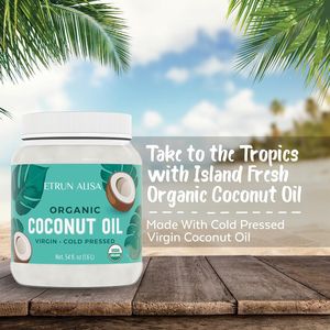 ETRUN ALISA <span class=keywords><strong>olio</strong></span> <span class=keywords><strong>di</strong></span> <span class=keywords><strong>cocco</strong></span> vergine biologico spremuto a freddo ottimo per cuocere e cucinare capelli fatti <span class=keywords><strong>da</strong></span> <span class=keywords><strong>te</strong></span> e cura della pelle <span class=keywords><strong>olio</strong></span> per piante Private Label - Product Image 2
