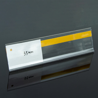 Porte-étiquettes de prix en plastique PVC adhésif Hookei pour supermarché, porte-étiquettes de rayon pour supermarché