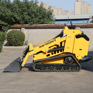 Китайский новый дизайн INFRONT YF750 мини-гусеничный скользящий погрузчик с универсальным разъемом аксессуаров - Product Image 3