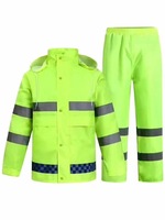 Ensemble imperméable et pantalon ignifuge HBC Construction pour livreur de repas, résistant aux fortes pluies