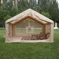 Tente gonflable de qualité supérieure pour le camping familial, les aventures en plein air, 4 personnes, imperméable, résistante aux UV, durable, portable, facile à installer et à transporter