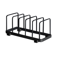 Support de Rangement Moderne pour Casseroles et Poêles en Acier Inoxydable – Organisateur de Cuisine pour Assiettes et Couvercles – Offre Spéciale