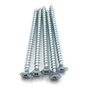 สกรูยึดแผ่นไม้อัด หัวจม เกลียวเดี่ยว หัวเหลี่ยม ชุบสังกะสีขาว - Product Image 2