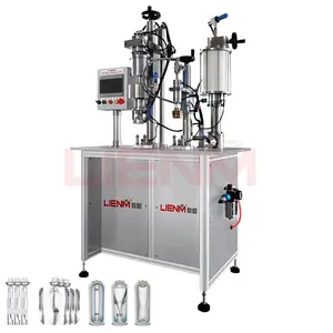 BOV Aerosol Valve Making Machine Spray Bottle Fill Crimping Machine Body Mist Filling Capping for Aerosol Can Production Line