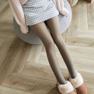 Collants pour femmes chaud hiver Super élastique noir mince bas décontracté mode Plus velours épais collants filles collants - Product Image 2