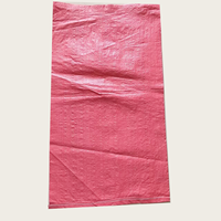 Sac tissé en polypropylène (PP) de couleur rouge pour sucre, maïs, farine, engrais et semences
