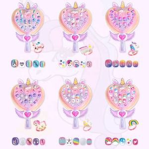 Unghie all'ingrosso copertura completa unghie artificiali per bambini regalo adorabile bambine premere unghie bambini - Product Image 1