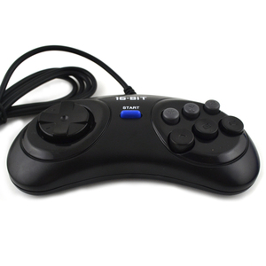Classic 9 Pin 6 Button para Sega Mega Drive Gamepad <span class=keywords><strong>Controller</strong></span> para consolas de videojuegos de 16 bits Joysticks y controladores - Product Image 4