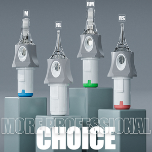 Cartouche d'aiguille de tatouage jetable Dragonhawk <span class=keywords><strong>Deluxe</strong></span> pour maquillage permanent 1RL 20 pièces/boîte - Product Image 2