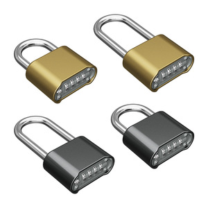Cadenas à combinaison en alliage de zinc, corps rectangulaire, code à 4 chiffres, pour salle de sport, dortoir, casier, bagages - Product Image 1