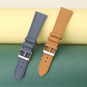 <span class=keywords><strong>Cinturino</strong></span> per Orologio in Pelle <span class=keywords><strong>Saffiano</strong></span> 18mm 20mm 22mm a Sgancio Rapido, <span class=keywords><strong>Cinturino</strong></span> in Vera Pelle di Vacchetta - Product Image 6