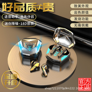 Écouteurs sans fil Bluetooth pour le gaming, noirs, avec chargement Type C 5.0, pour usage sportif - Product Image 3