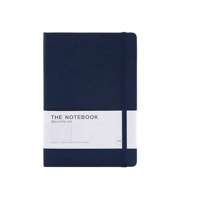 Notebook PU Promosi A5, Notebook PU dengan Band Elastis Bisnis Simple Perencana Notebook
