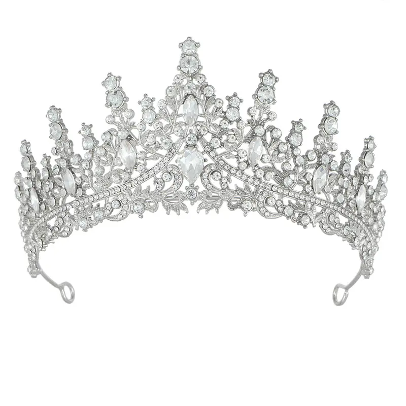 Wedding bridal hair accessories rhinestone crystal tiara women crown for party decoration